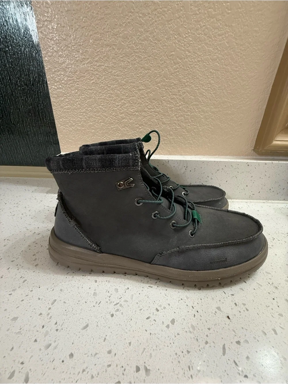 HEYDUDE Bradley Classic Men’s 12 Charcoal Gray Lace Up Ankle Boots